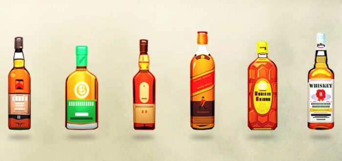 bourbon vs whiskey vs scotch vs rye vs brandy