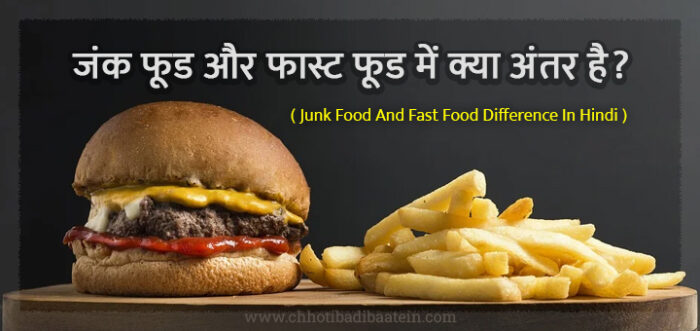 जंक फूड और फास्ट फूड में क्या अंतर है Junk Food And Fast Diff In Hindi