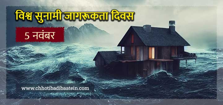 विश्व सुनामी जागरूकता दिवस पर निबंध - Essay On World Tsunami Awareness Day In Hindi