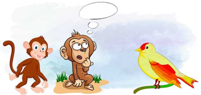 चिड़िया और बंदर - पंचतंत्र की कहानी (The Bird and the Monkey Story In Hindi)