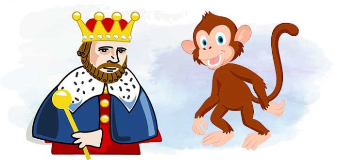 मूर्ख मित्र - पंचतंत्र की कहानी (The King and the Foolish Monkey Story In Hindi)