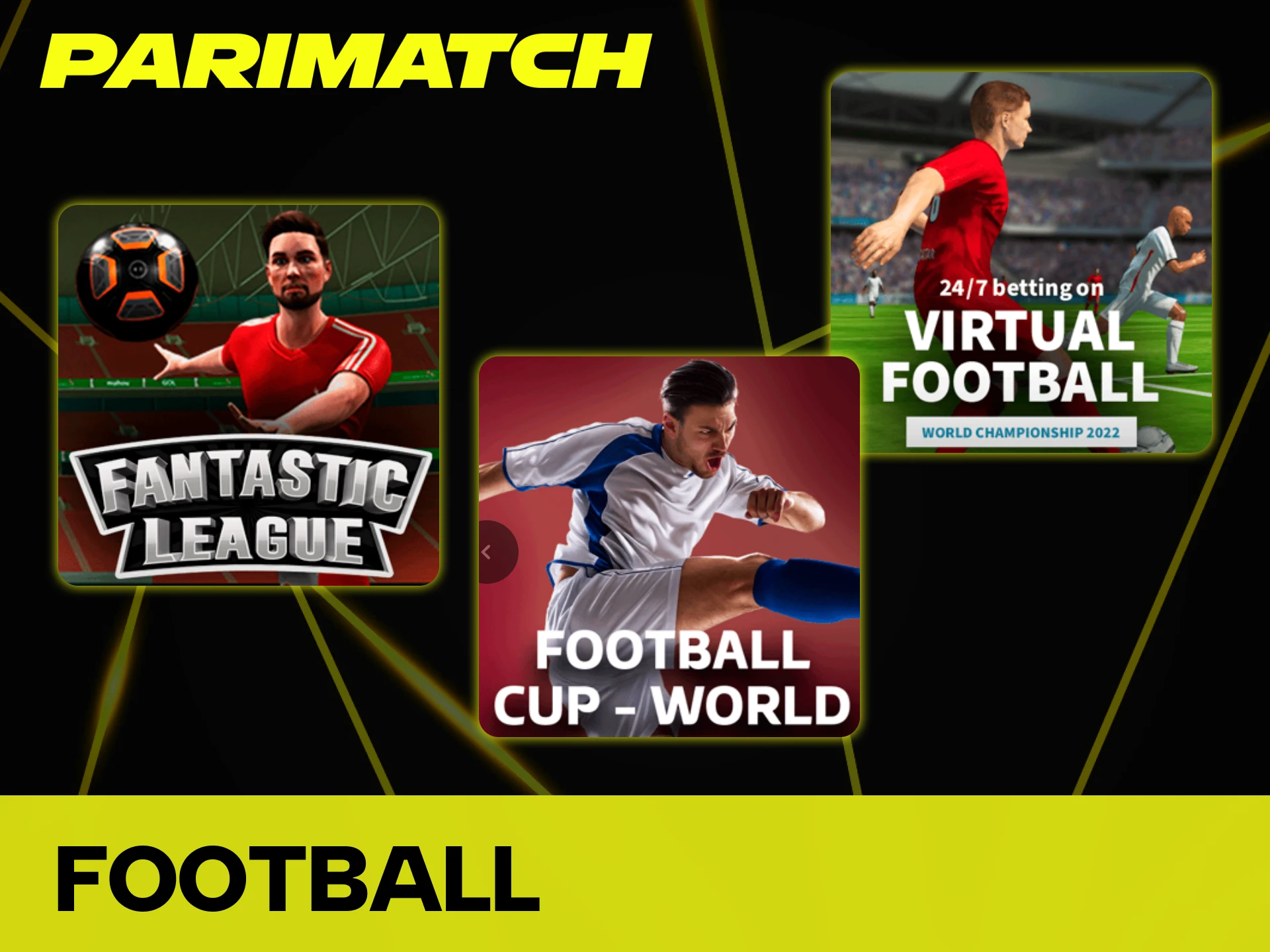 Place your bet on Virtual Football matches at Parimatch.