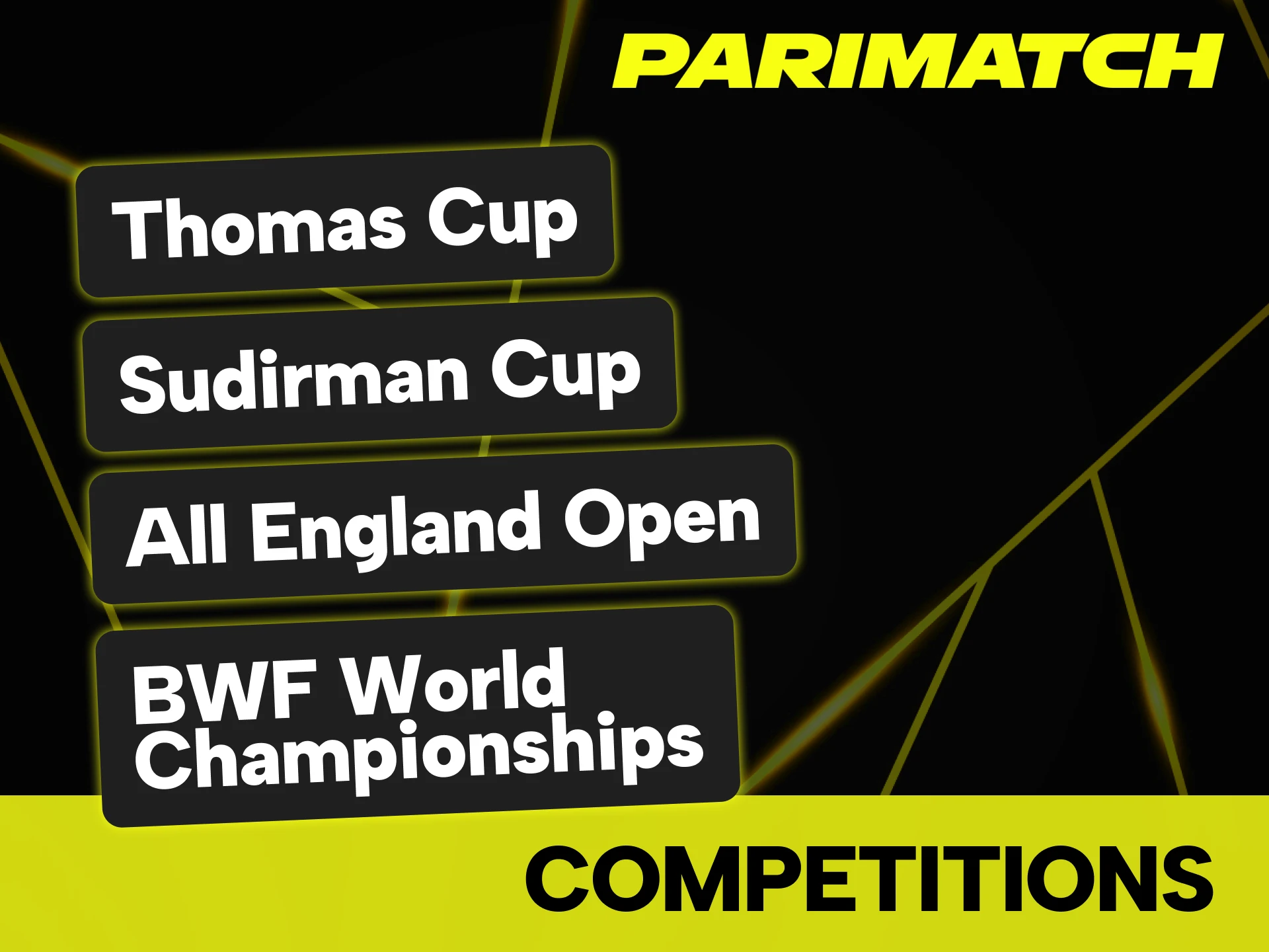 Take an opportunity to bet on badminton matches with Parimatch.