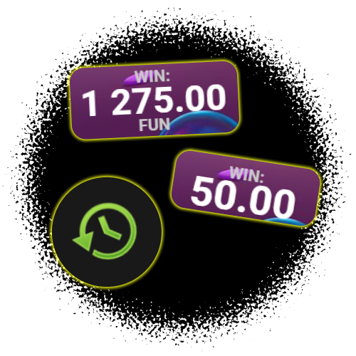 View your game history and win statistics within the Candy Palace interface at Parimatch.