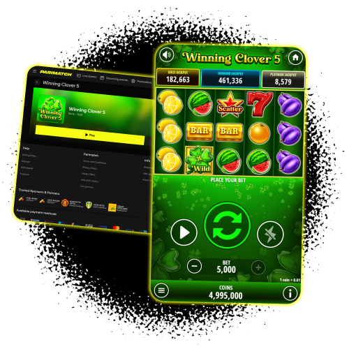 Enjoy the Winning Clover 5 slot on any device with the Parimatch multi-platform app.