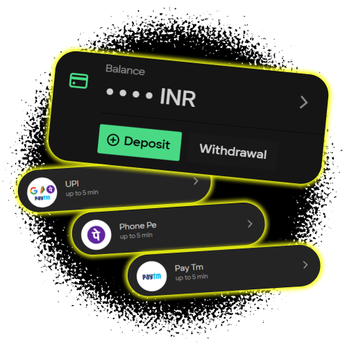 Manage your balance using UPI, PhonePe, or Paytm for Parimatch deposits and withdrawals.