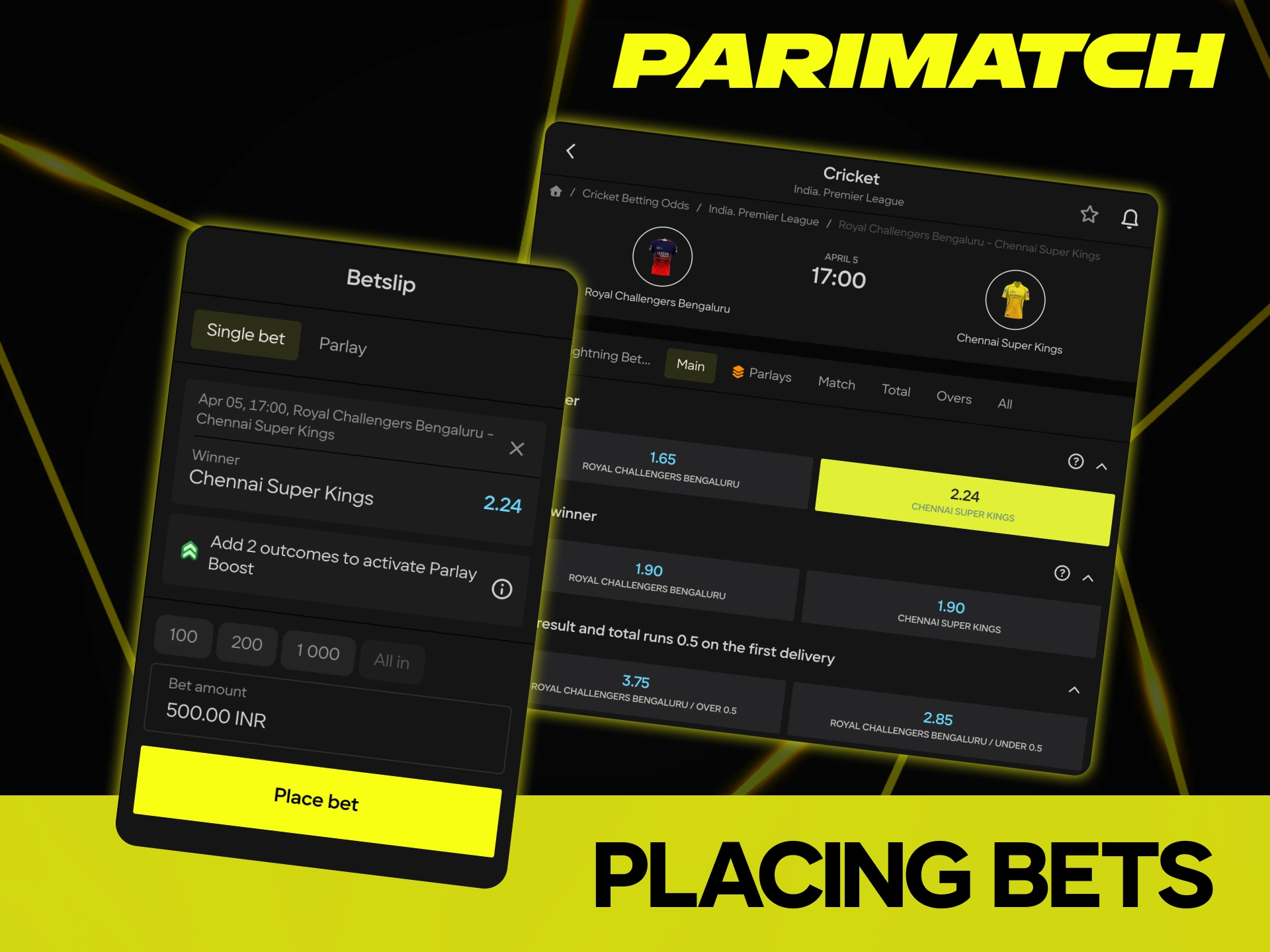 Click Parimatch now and follow a simple guide to start betting on IPL in minutes.