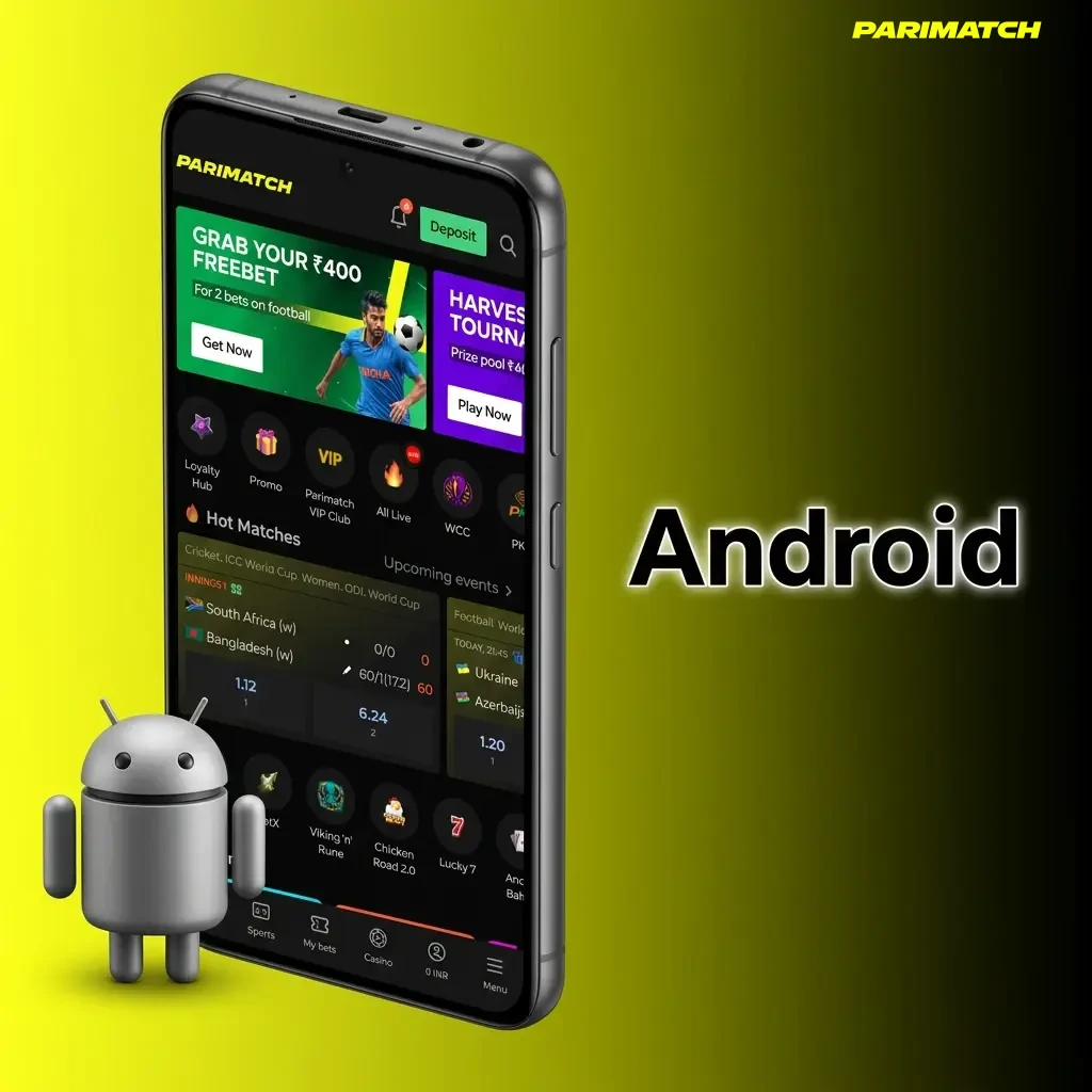 Parimatch Android APK download and installation steps for Indian users on Android 5.0 or higher.