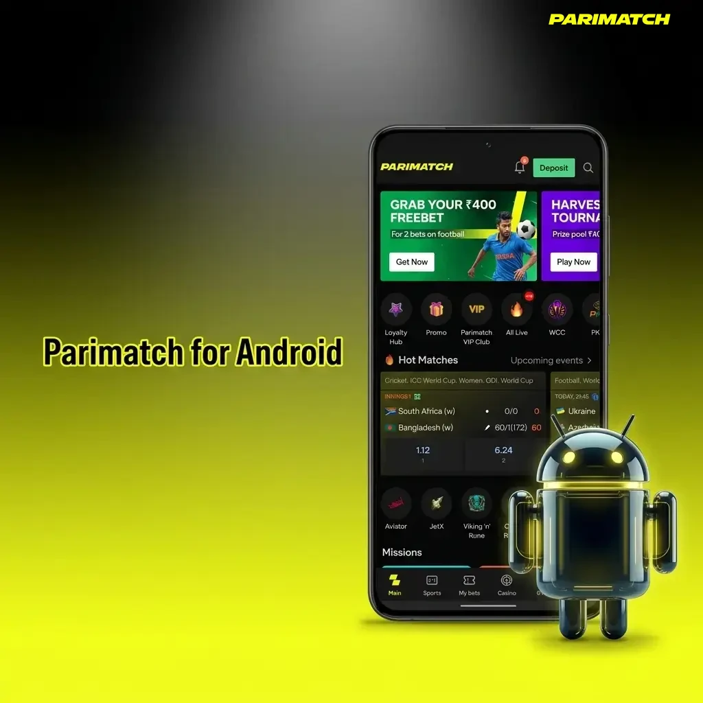Parimatch Android app APK download and installation guide for devices running Android 5.0 or higher